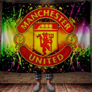 Плед "Манчестер Юнайтед футбол клуб лого символ емблема спорт" 150х200 см
