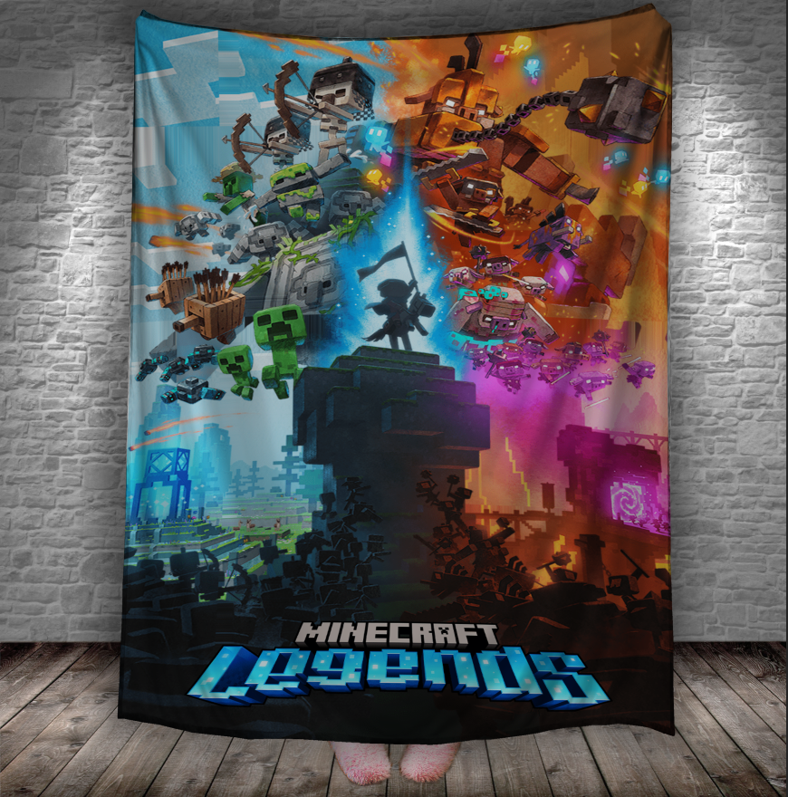 Плед "Майнкрафт Minecraft Legends гра 1" 150х200 см