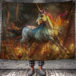 Плед "Єдиноріг кінь міфічна істота" 150х200 см