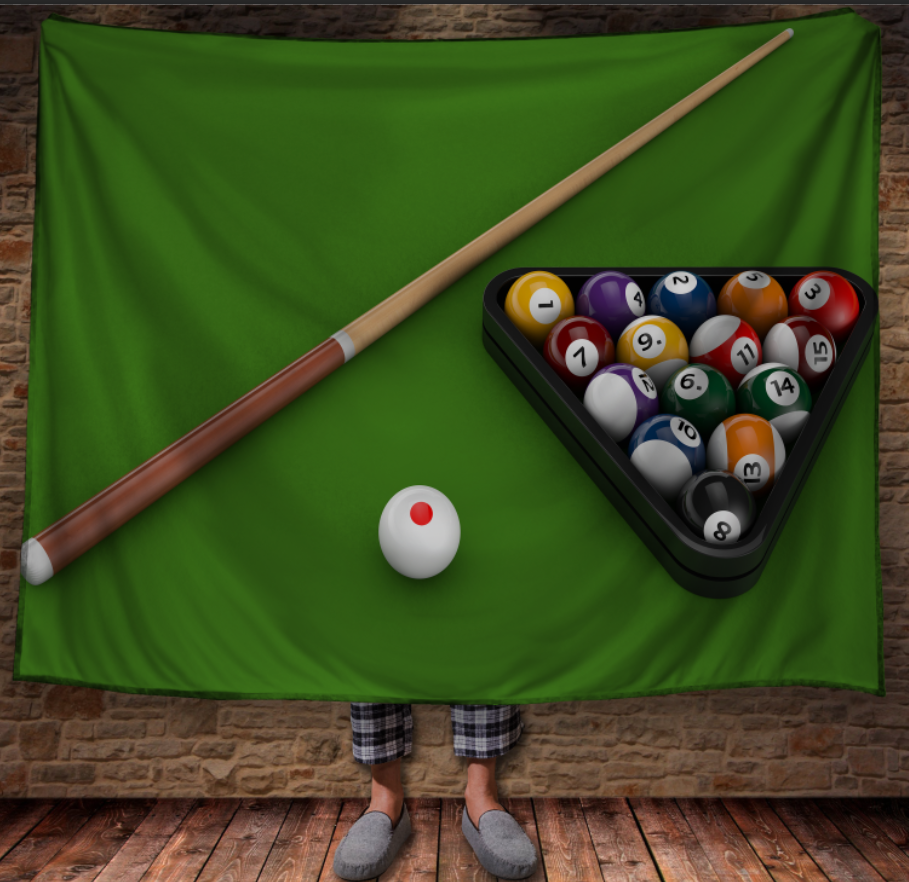 Плед "Більярдний стіл пул гра" 150х200 см
