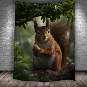 Плед "Білка з горішком" 150х200 см