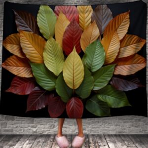 Плед "Барвисте листя осінь композиція" 150х200 см