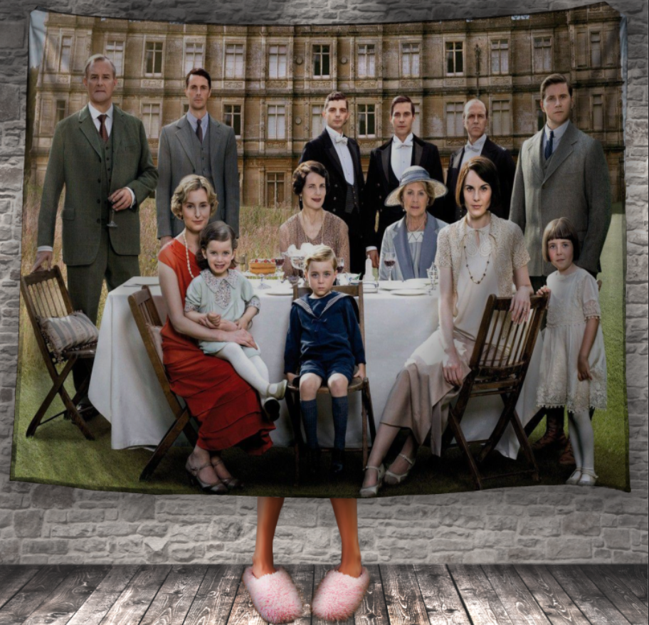 Плед "Абатство Даунтон постер заставка фільм герої персонажі 3" 150х200 см