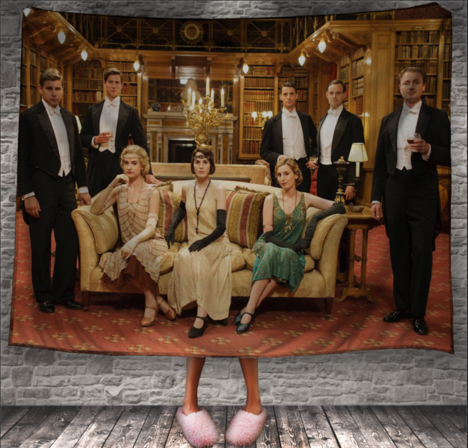 Плед "Абатство Даунтон постер заставка фільм герої персонажі 2" 150х200 см