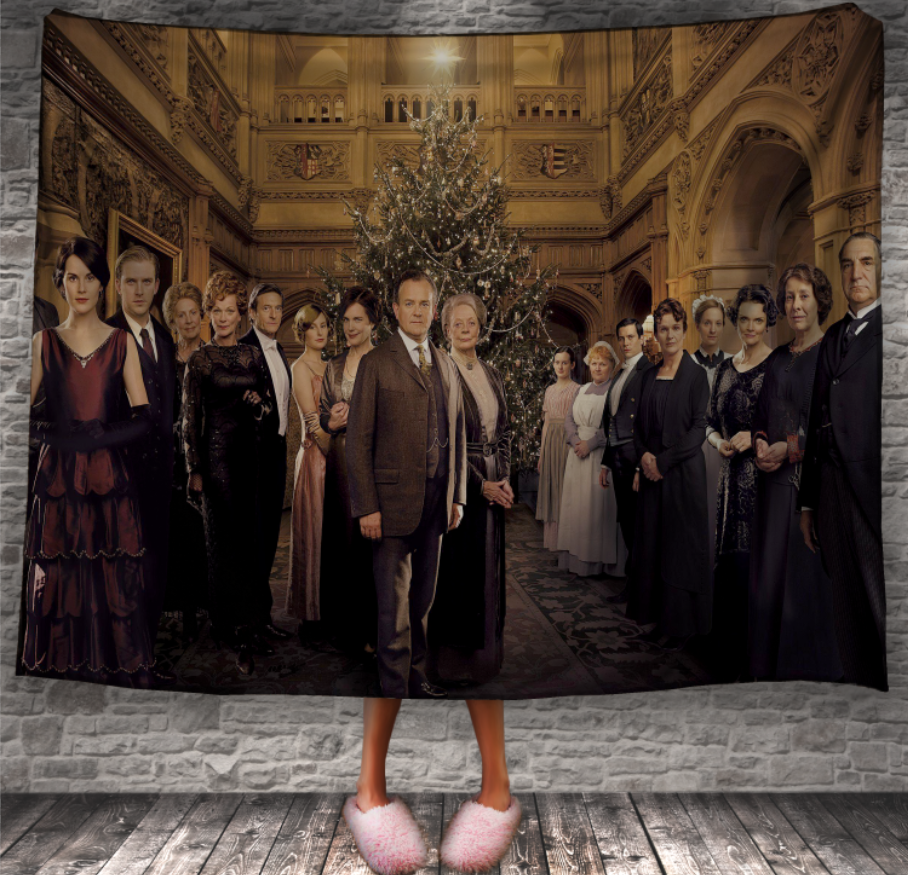 Плед "Абатство Даунтон постер заставка фільм герої персонажі 1" 150х200 см