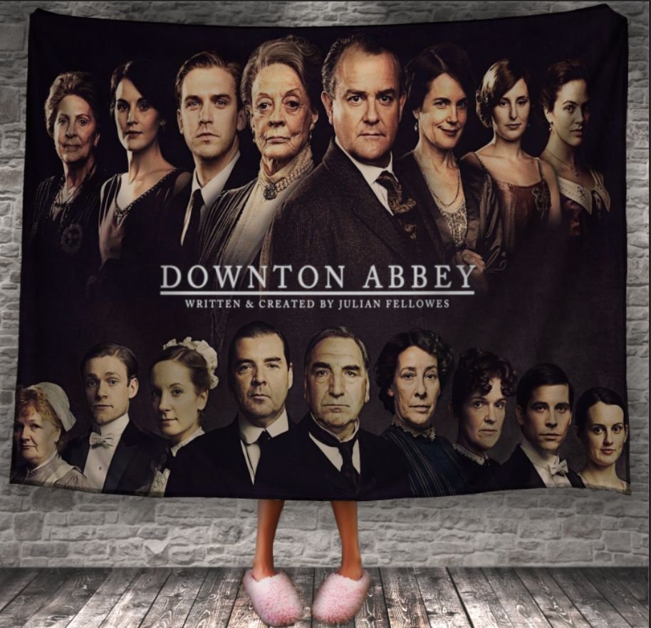 Плед "Абатство Даунтон постер заставка фільм герої персонажі" 150х200 см