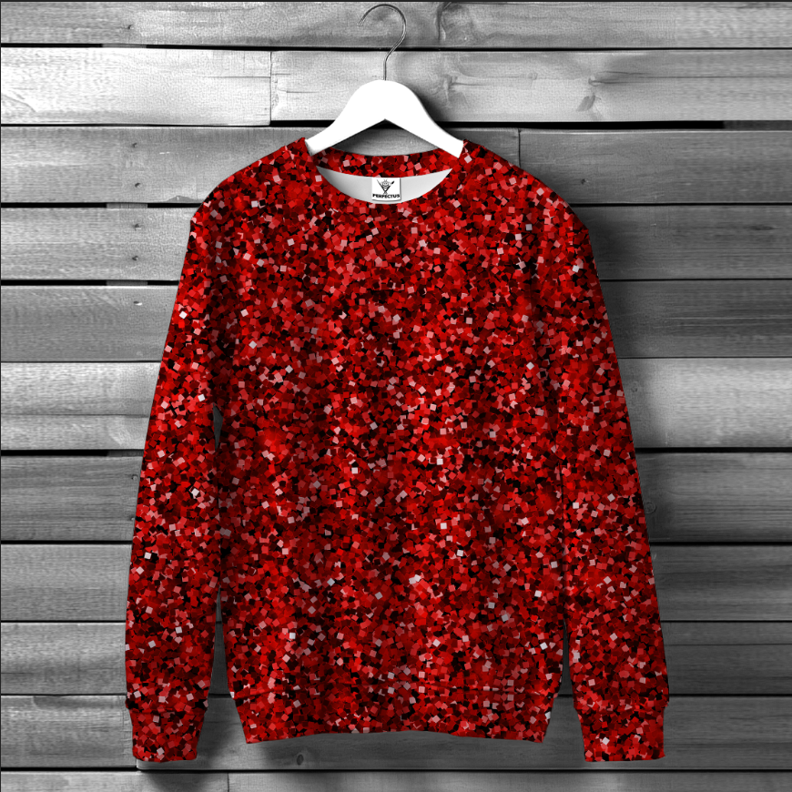 Світшот Яскравий блиск червоний ВСІ Розміри Преміум тканина