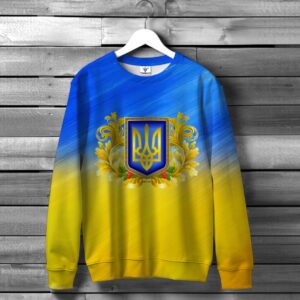 Світшот Тризуб Україна прапор арт символи ВСІ Розміри Преміум тканина