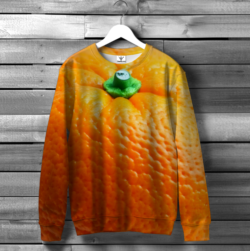 Світшот Текстура апельсина фрукт ВСІ Розміри Преміум тканина