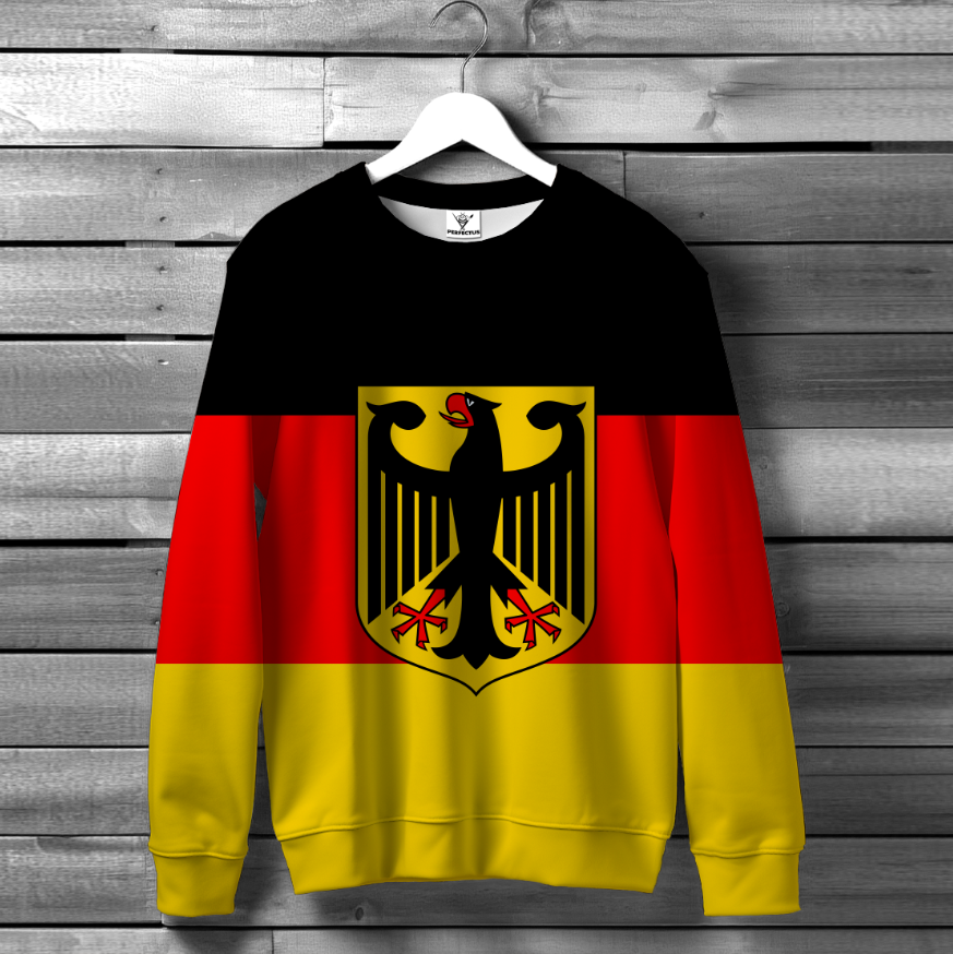 Світшот Прапор Німеччина герб ВСІ Розміри Преміум тканина