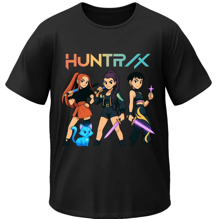 Футболка Хантрікс Huntrix Аніме Кейпоп мисливиці на демонів 255 унісекс ВСІ розміри Преміум тканина