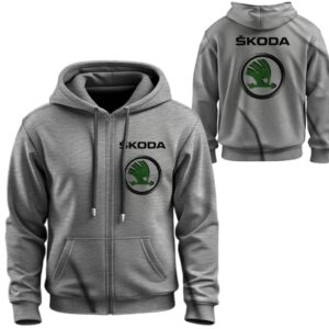 Худі на блискавці Шкода лого емблема авто ВСІ Розміри Преміум тканина