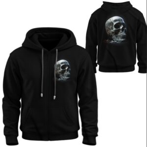 Худі на блискавці Черепа готика ВСІ Розміри Преміум тканина