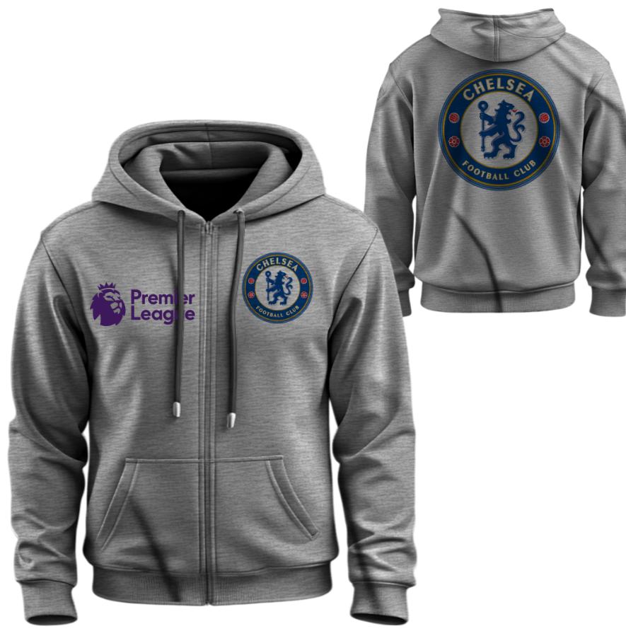 Худі на блискавці Челсі футбол клуб лого емблема Англійська Прем’єр ліга 1 ВСІ Розміри Преміум тканина