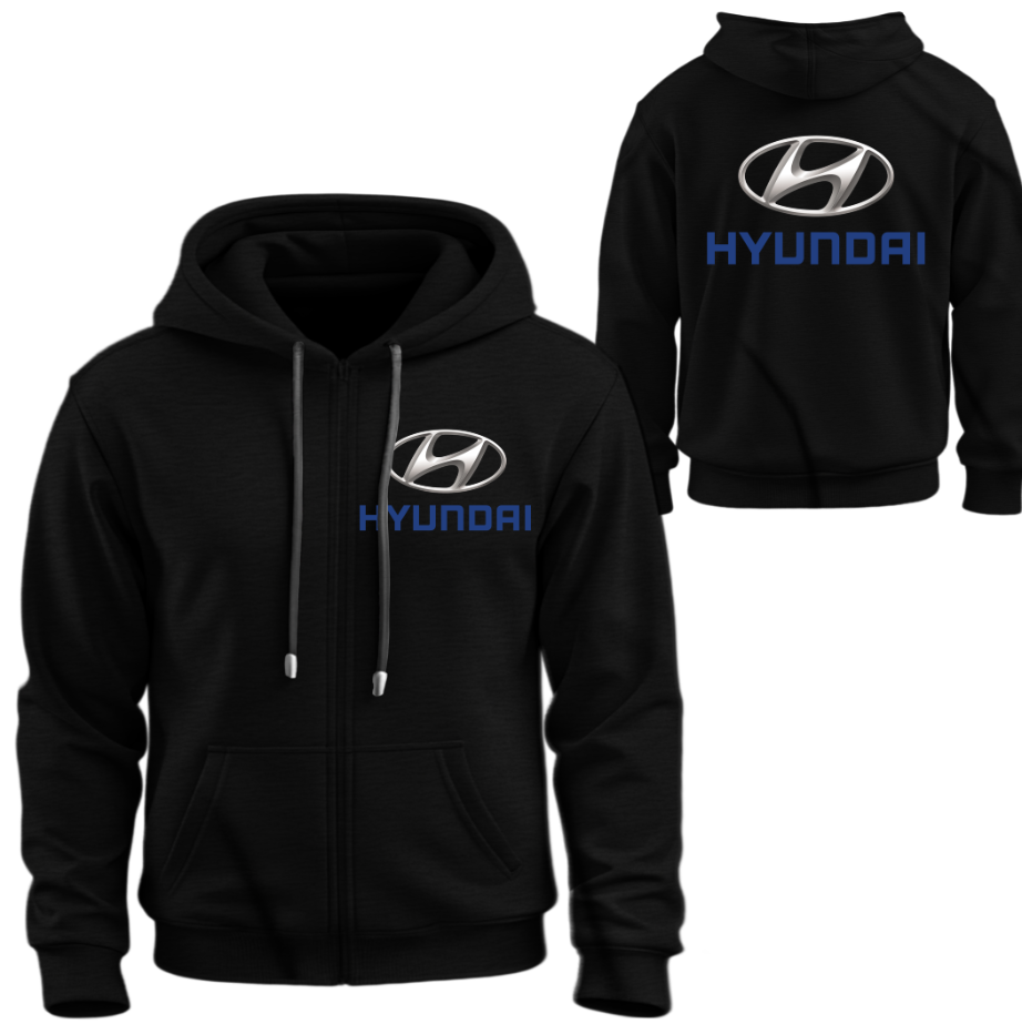 Худі на блискавці Хюндай Hyundai лого емблема авто ВСІ Розміри Преміум тканина