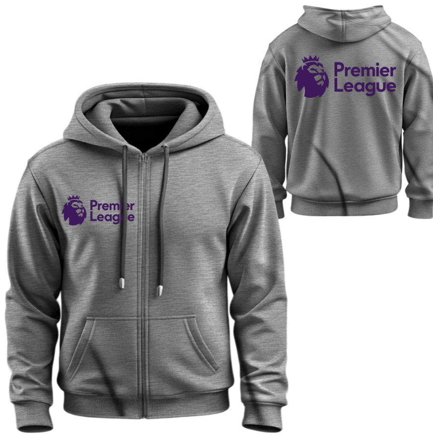 Худі на блискавці Футбол лого емблема Англійська Прем’єр ліга 1 ВСІ Розміри Преміум тканина