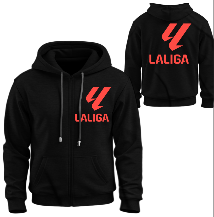 Худі на блискавці Футбол Ла Ліга Чемпіонат Іспанії ліга лого емблема ВСІ Розміри Преміум тканина