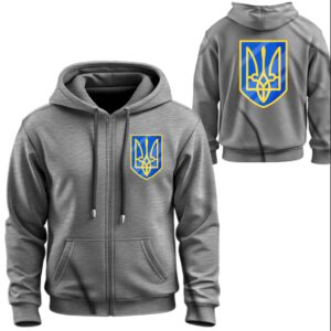 Худі на блискавці Тризуб герб України ВСІ Розміри Преміум тканина