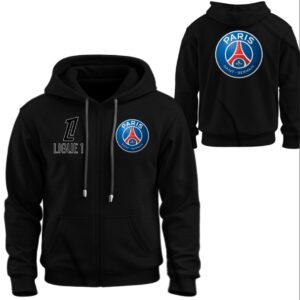 Худі на блискавці ПСЖ клуб футбол Чемпіонат Франції лого емблема ВСІ Розміри Преміум тканина