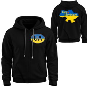 Худі на блискавці Прапор України мапа Я українець напис 1 ВСІ Розміри Преміум тканина