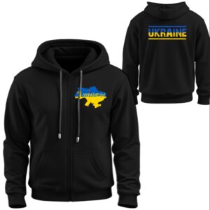 Худі на блискавці Прапор України мапа Я українець напис ВСІ Розміри Преміум тканина