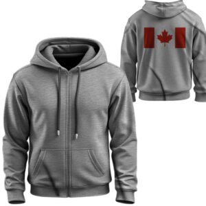 Худі на блискавці Прапор Канади ВСІ Розміри Преміум тканина
