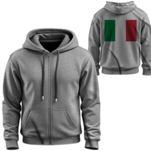 Худі на блискавці Прапор Італії ВСІ Розміри Преміум тканина