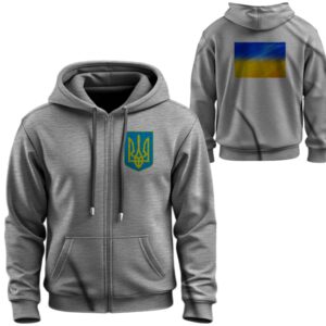 Худі на блискавці Прапор герб України тризуб ВСІ Розміри Преміум тканина