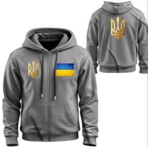 Худі на блискавці Прапор герб України 1 ВСІ Розміри Преміум тканина