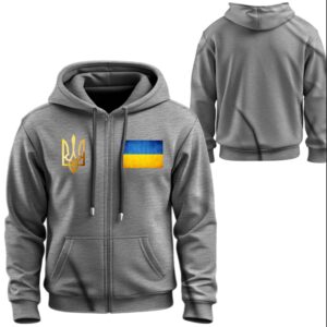 Худі на блискавці Прапор герб України ВСІ Розміри Преміум тканина