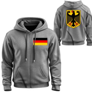Худі на блискавці Прапор герб Німеччини ВСІ Розміри Преміум тканина
