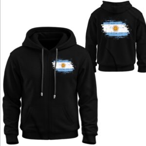 Худі на блискавці Прапор Аргентини ВСІ Розміри Преміум тканина