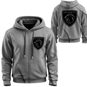 Худі на блискавці Пежо лого емблема авто ВСІ Розміри Преміум тканина