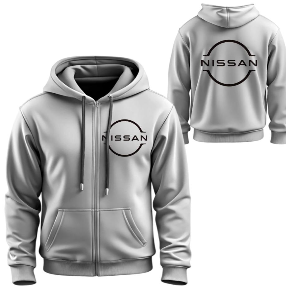 Худі на блискавці Нісан Nissan лого емблема авто ВСІ Розміри Преміум тканина