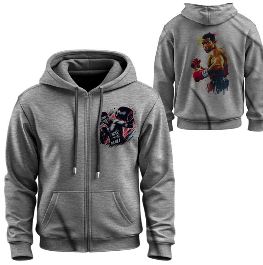 Худі на блискавці Мухаммед Алі бокс легенда ВСІ Розміри Преміум тканина