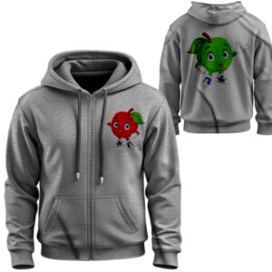 Худі на блискавці Мультяшні яблука веселі ВСІ Розміри Преміум тканина