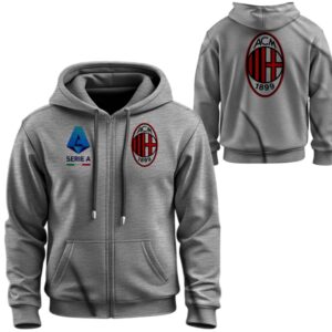 Худі на блискавці Мілан клуб футбол Чемпіонат Італії Серія А лого емблема ВСІ Розміри Преміум тканина
