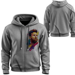 Худі на блискавці Мессі футбол гравець ВСІ Розміри Преміум тканина