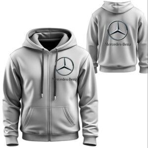 Худі на блискавці Мерседес Mercedes Benz лого емблема авто ВСІ Розміри Преміум тканина