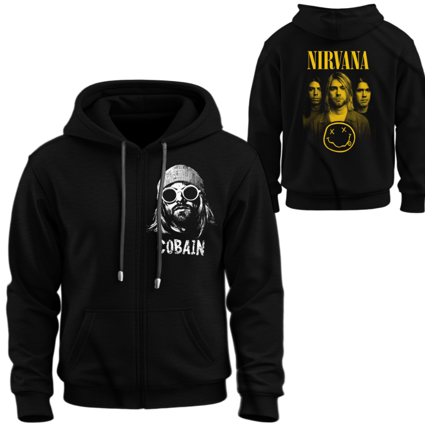 Худі на блискавці Курт Кобейн Нірвана музика рок 1 ВСІ Розміри Преміум тканина