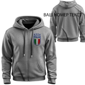 Худі на блискавці Збірна Італії з футболу лого емблема ВСІ Розміри Преміум тканина