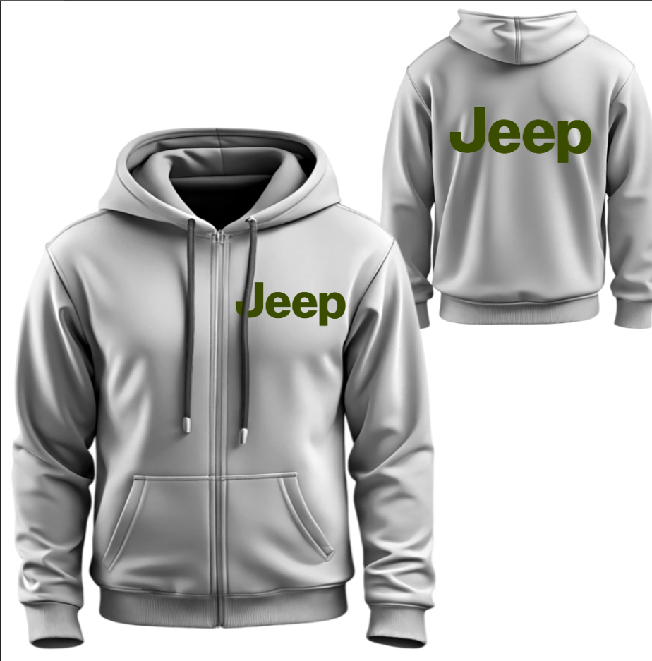 Худі на блискавці Джип Jeep лого емблема авто ВСІ Розміри Преміум тканина