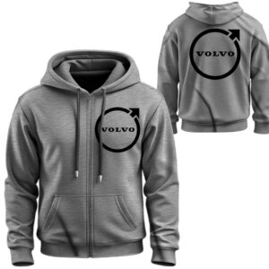 Худі на блискавці Вольво лого емблема авто ВСІ Розміри Преміум тканина