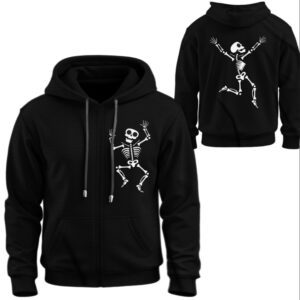 Худі на блискавці Веселі скелети готика черепа ВСІ Розміри Преміум тканина