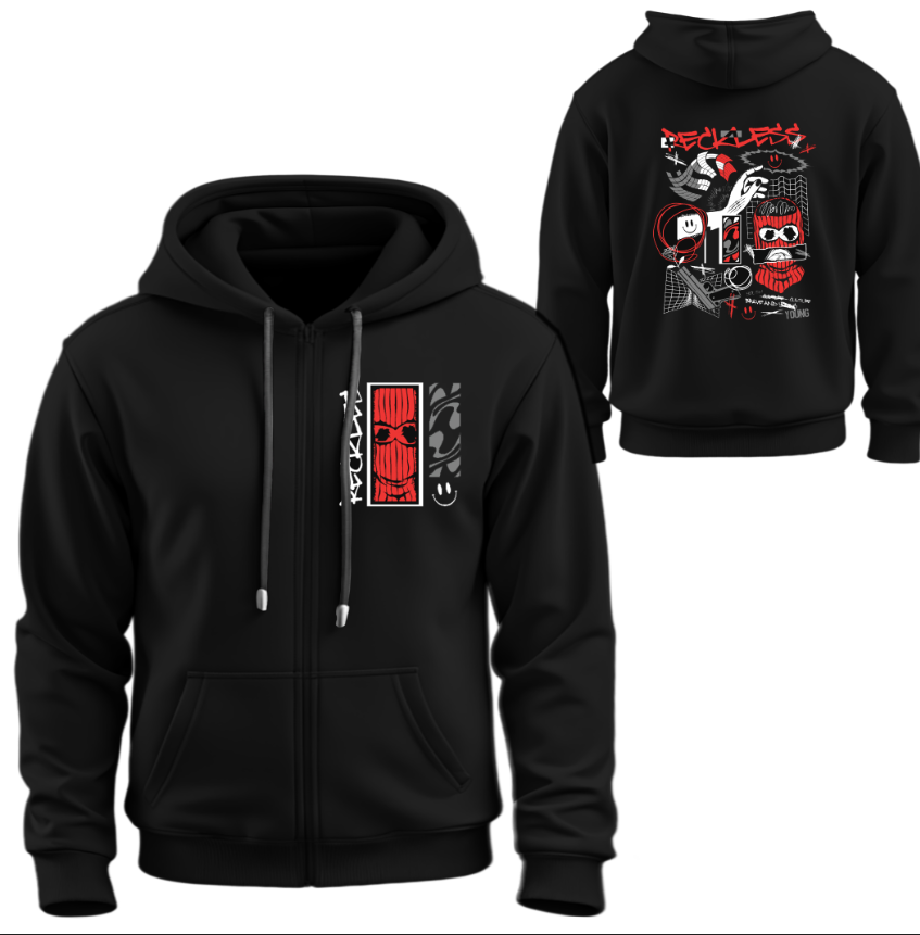 Худі на блискавці Брутальні круті написи візерунки графіті 8 ВСІ Розміри Преміум тканина