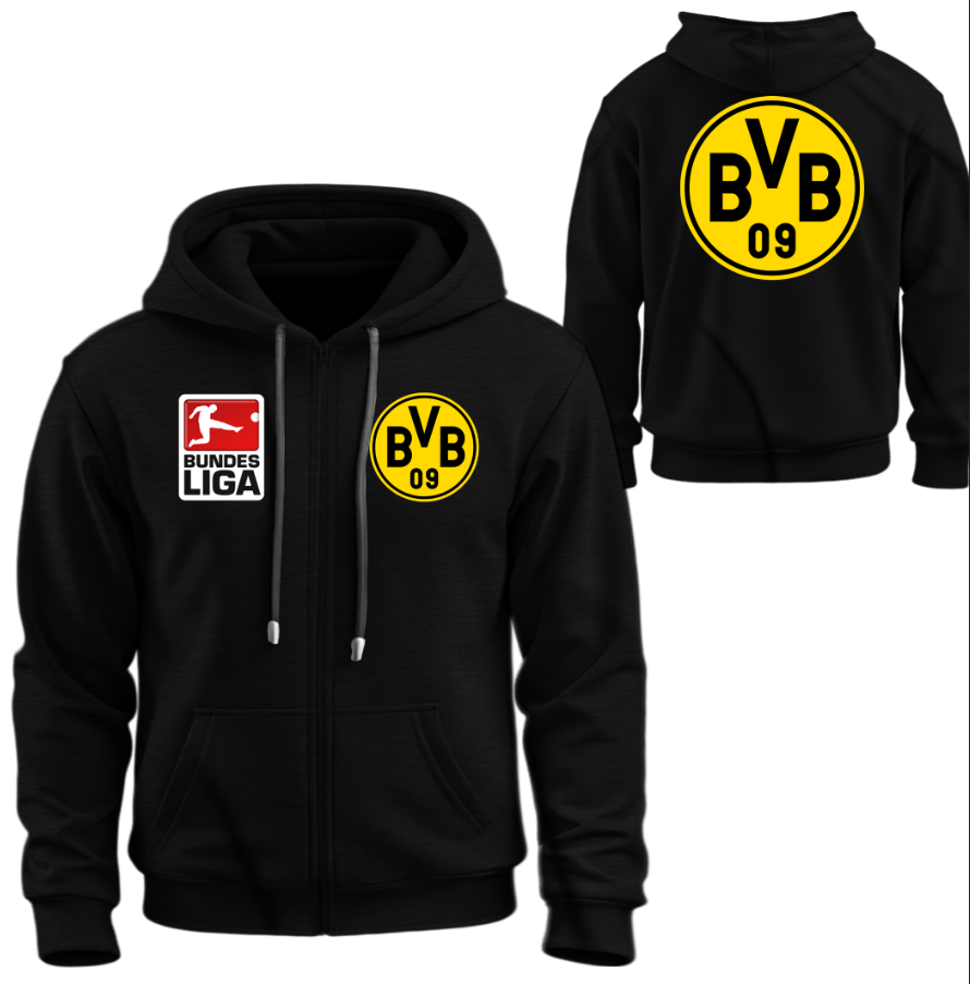 Худі на блискавці Боруссія Дортмунд футбол клуб Бундесліга Німеччина ліга лого емблема ВСІ Розміри Преміум тканина