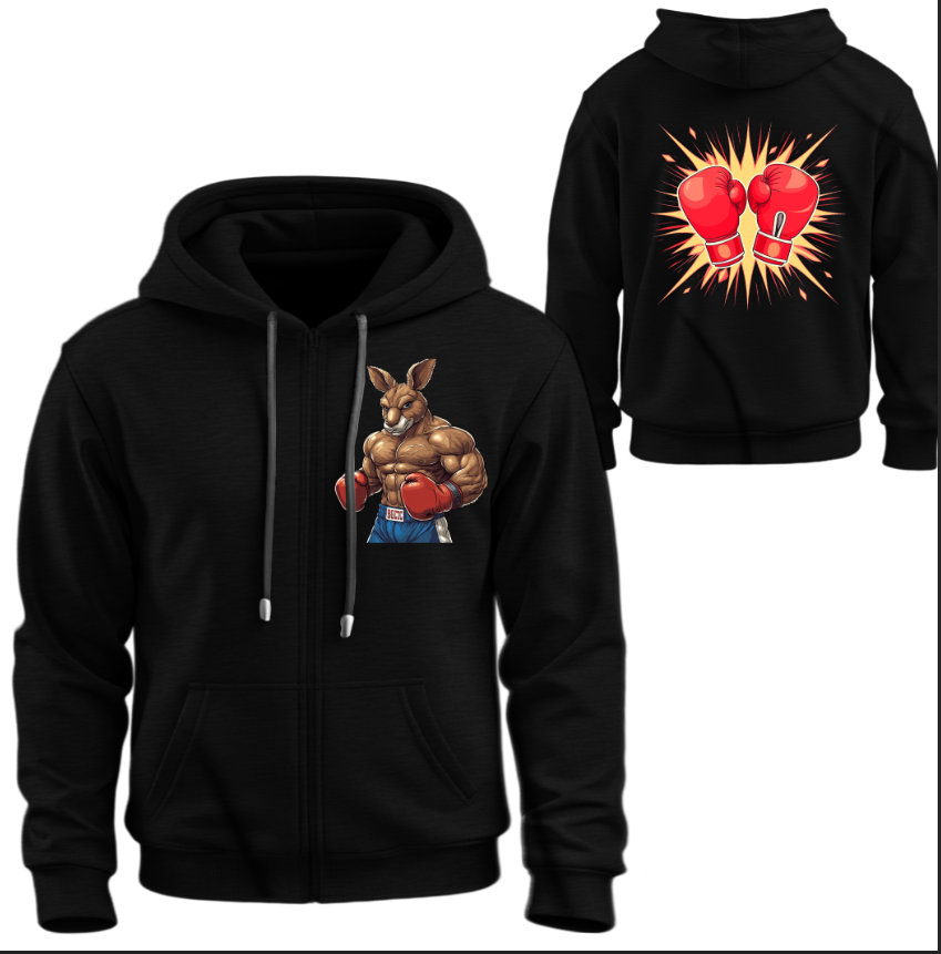 Худі на блискавці Бокс кенгуру боксерські рукавички ВСІ Розміри Преміум тканина