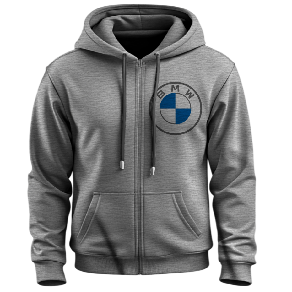 Худі на блискавці БМВ лого емблема авто ВСІ Розміри Преміум тканина