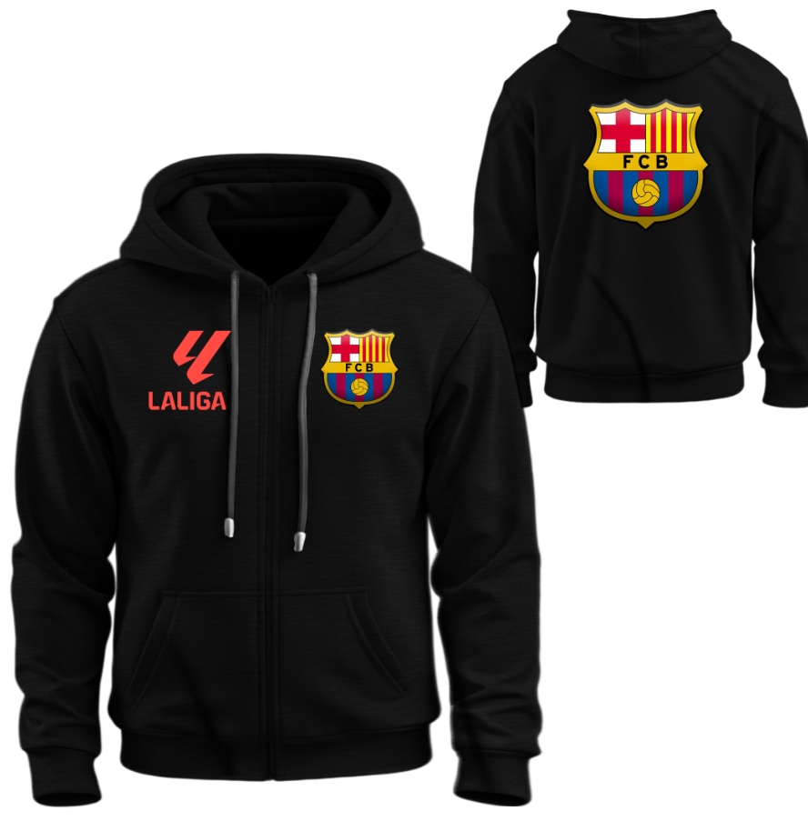 Худі на блискавці Барселона клуб футбол Ла Ліга Чемпіонат Іспанії лого емблема ВСІ Розміри Преміум тканина
