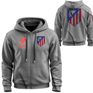 Худі на блискавці Атлетіко клуб футбол Ла Ліга Чемпіонат Іспанії лого емблема ВСІ Розміри Преміум тканина